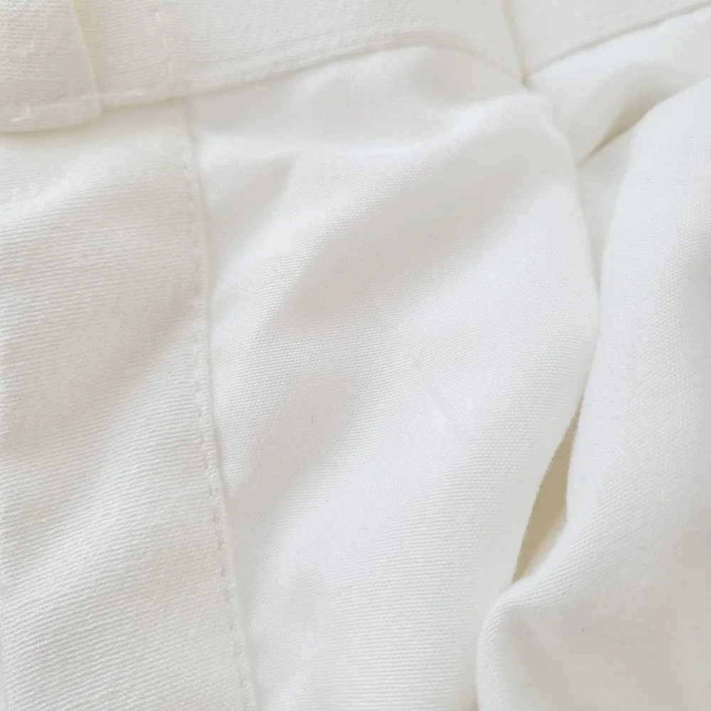 Pair package cream / white lined pinch pleat drapes / curtains